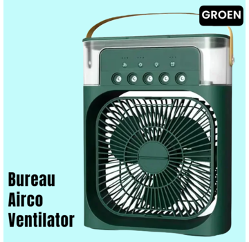 Allernieuwste.nl Bureau Airco Ventilator Mini Aircooler - Groen