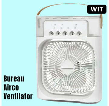 Allernieuwste.nl Bureau Airco Ventilator Mini Aircooler - Wit