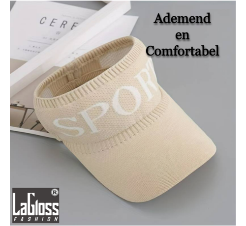 LaGloss LaGloss® Stoere Beige Dames Zomer Pet - Beige - Zonneklep - Vakantiepet - Pet Grote Klep - Dames Pet - Sport - Casual - Festival