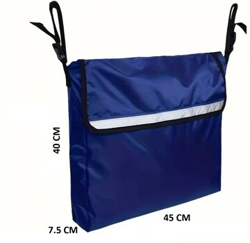Allernieuwste.nl Zeer Ruime Rolstoel Tas - 45 x 40 cm - Blauw