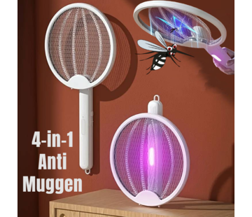 Allernieuwste.nl Opvouwbare Oplaadbare Electrische Anti Muggen Apparaat - WIT