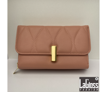 LaGloss Clutch Oud Roze met Goudkleurige sluiting - 25 x 6 x 13 cm