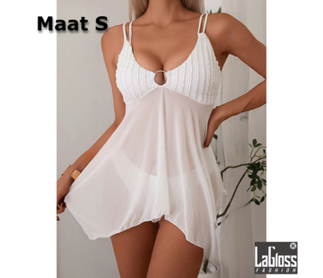 LaGloss 2-delige Tankini Set WIT - Maat S