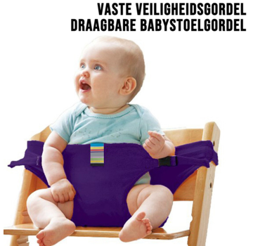 Allernieuwste.nl Draagbare Babystoelgordel - Paars