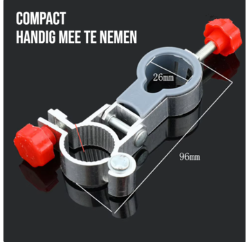 Allernieuwste.nl Visstoel Parasolhouder tot 26mm - Aluminium