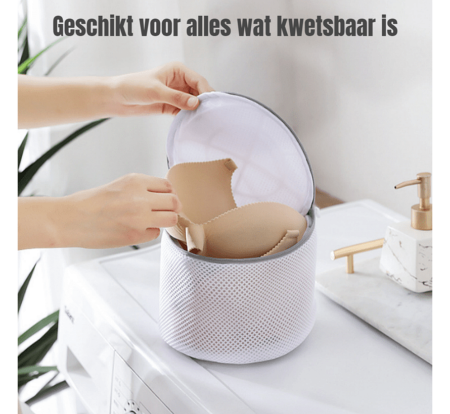 Allernieuwste.nl® Witte Waszak voor Schoenen - Sneakers Veilig Wassen - Beschermend & Duurzaam