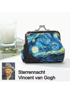 LaGloss Van Gogh Sterrennacht Beugelportemonnee - Kunstleer/Katoen **