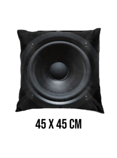 Allernieuwste.nl Kussenhoes  Speaker Zwart - 45x45 cm