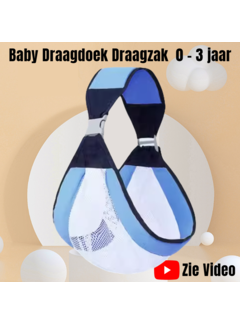 Allernieuwste.nl Baby Draagzak Draagdoek Blauw