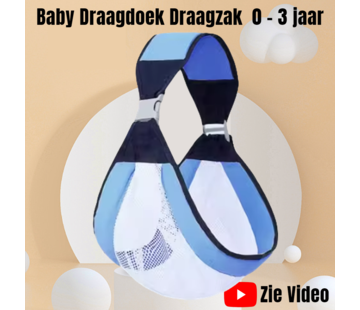 Allernieuwste.nl Baby Draagzak Draagdoek Blauw