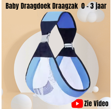 Allernieuwste.nl Baby Draagzak Draagdoek Blauw