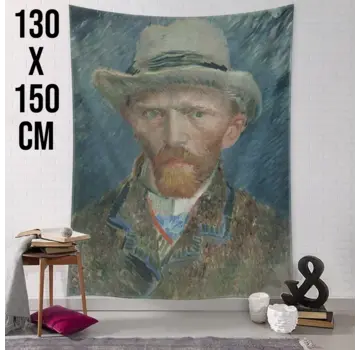 Allernieuwste.nl Wandkleed zelfportret van Gogh - 130 x 150 cm