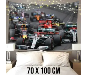 Allernieuwste.nl Wandkleed Formule 1 Racing - 70 x 100 cm