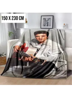 Allernieuwste.nl Elvis Presley Flanel Fleece Plaid Deken - 100 x 150 cm