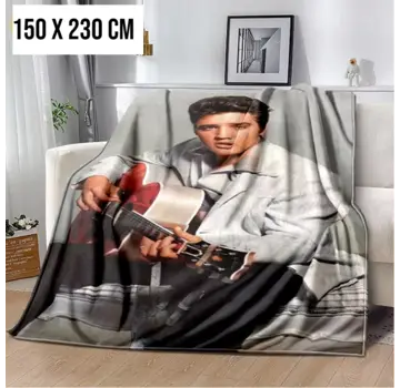 Allernieuwste.nl Elvis Presley Flanel Fleece Plaid Deken - 100 x 150 cm