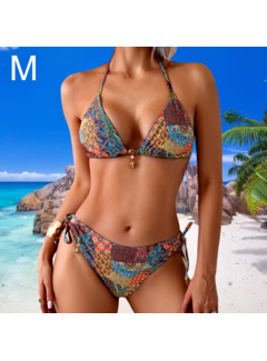 LaGloss 2-delige BoHo Kleurrijke Bikini Set - Maat M