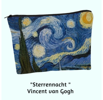 Allernieuwste.nl Toilettas Vincent Van Gogh Sterrennacht - 22x18cm **
