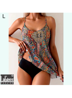 LaGloss Tankini Paisley Bikini - Maat L