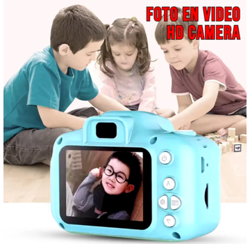 Allernieuwste.nl Mini Digitale HD Camera Video + Foto Kinderen USB2.0 1080P - Blauw
