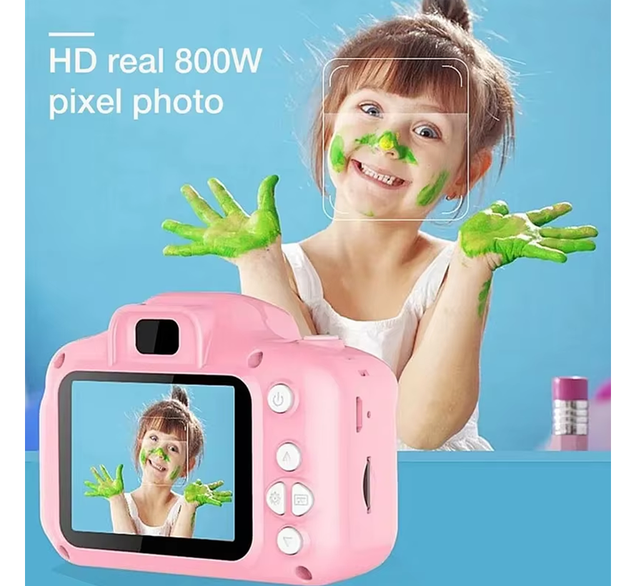 Allernieuwste.nl® Mini Digitale HD Camera Video + Foto Kinderen USB2.0 1080P - Kleur Blauw