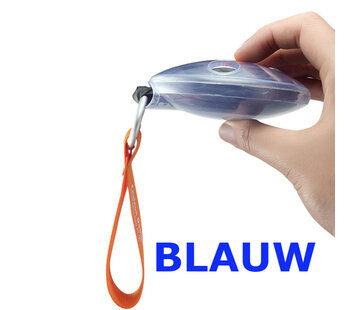 Allernieuwste.nl 2 Stuks Oprolbare Boodschappentas - Blauw