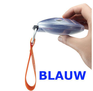 Allernieuwste.nl 2 Stuks Oprolbare Boodschappentas - Blauw