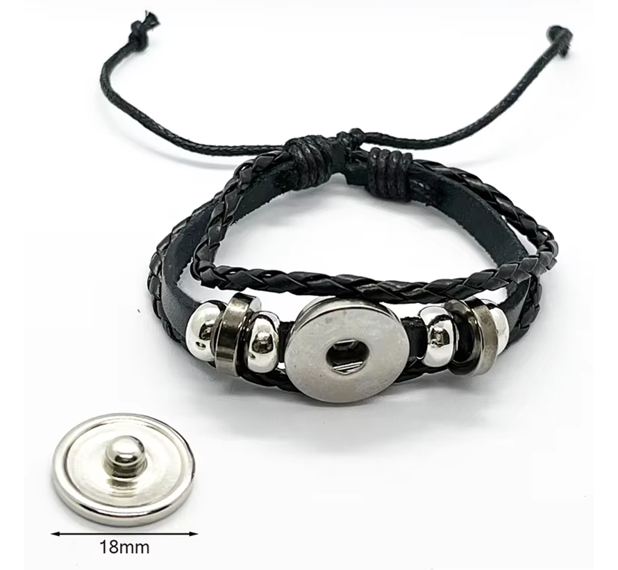 Allernieuwste.nl® Armband Freddie Mercury Queen FOREVER - Muziek Legende Popstar Unisex Leren Armband 26cm ##