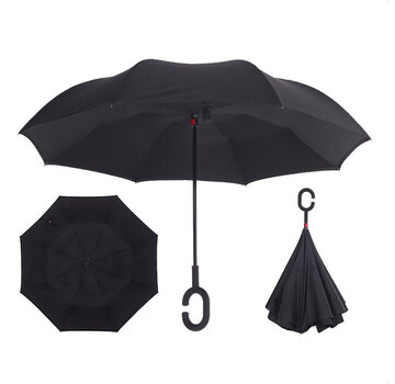 Allernieuwste.nl Ergonomische Storm Paraplu - Zwart