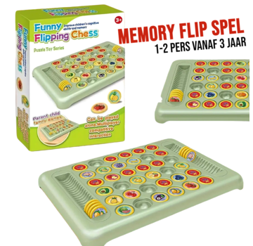 Allernieuwste.nl Memory Flip Bord Spel voor 2 Personen - Geheugentraining