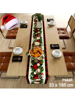 Allernieuwste.nl Kerst Tafelloper Kerstmis Decoratie - 33 x 185 cm