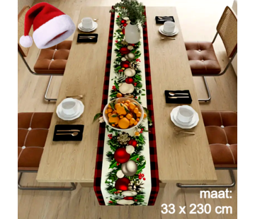 Allernieuwste.nl Kerst Tafelloper Kerstmis Decoratie - 33 x 230 cm