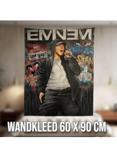 Allernieuwste.nl Wandkleed Rapper Eminem - 60 x 90 cm