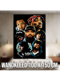 Allernieuwste.nl Wandkleed Hip Hop Old School 90s -100 x 150 cm
