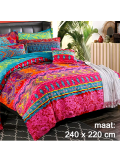 Allernieuwste.nl Boho Bohemian Dekbedovertrek met 2 Kussenslopen Set - 240 x 220 cm