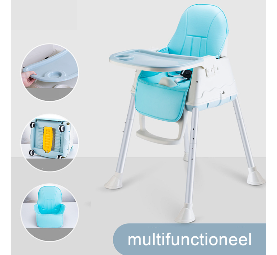 Allernieuwste.nl® 3-in-1 Kinderstoel Verstelbare Baby Stoel Peuterstoel - Voor Eten, Spelen & Rijden !