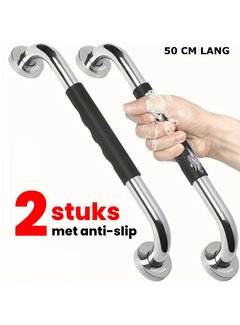 Allernieuwste.nl 2 Stuks Handgrepen Wandbeugels Voor Senioren - RVS 50cm