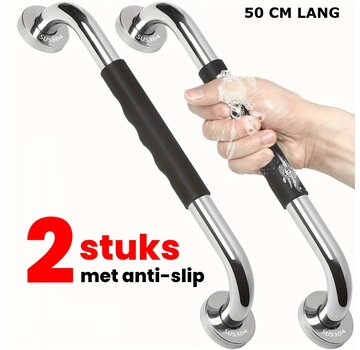 Allernieuwste.nl 2 Stuks Handgrepen Wandbeugels Voor Senioren - RVS 50cm