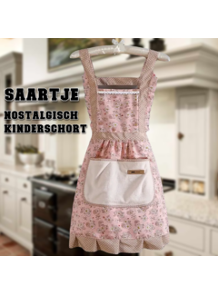 Allernieuwste.nl Nostalgisch Roze Kinderschort Saartje - 90cm