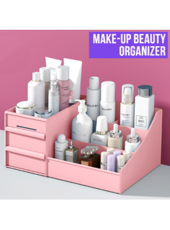 LaGloss Make-up Beauty Organizer met 2 Lades - Roze