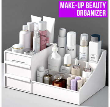 LaGloss Make-up Beauty Organizer met 2 Lades - Wit