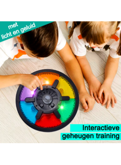Allernieuwste.nl® Interactief Geheugenspel Geheugentrainer Digitaal Licht en Geluid Denkspel