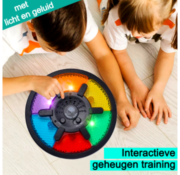 Allernieuwste.nl® Interactief Geheugenspel Geheugentrainer Digitaal Licht en Geluid Denkspel