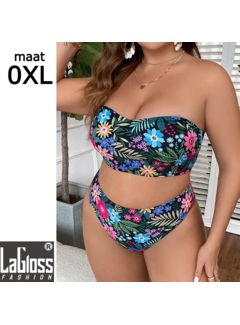 LaGloss Bikini Set Bloemen Plus Size 0XL