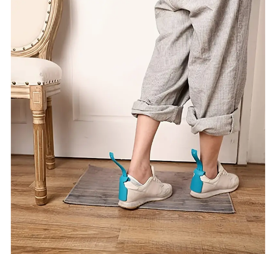 Allernieuwste.nl® 4 STUKS Hulp Schoenlepel Ouderen voor Eenvoudig Aan- en Uittrekken van Schoenen Mix Kleur