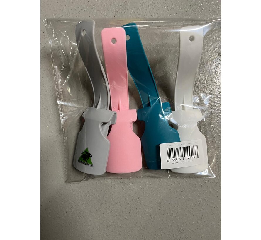 Allernieuwste.nl® 4 STUKS Hulp Schoenlepel Ouderen voor Eenvoudig Aan- en Uittrekken van Schoenen Mix Kleur