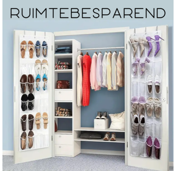 Allernieuwste.nl® 24-Vaks Deur Organizer Opbergruimte - Wit 150 x 56 cm