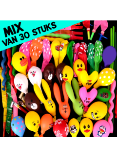 Allernieuwste.nl® Mix 30 Stuks Cartoon Ballonnen