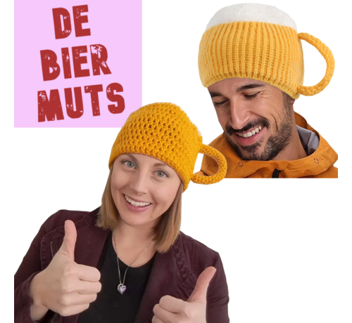 LaGloss® Bier Muts Gebreide Biermuts Voor Feest, Carnaval, After Ski Party, en Bier Festival