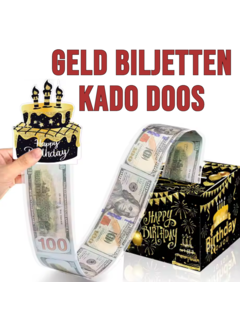 Allernieuwste.nl® 3D Geld Biljetten Kado Box - Zwart