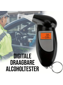 Allernieuwste.nl® Digitale Draagbare Alcoholtester - 11.8 x 7 cm